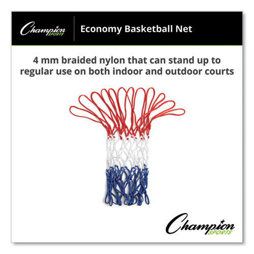 Image of Champion Sports 4 mm Economy Basketball Net, 21 x 6