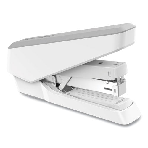 Image of Fellowes® LX870 EasyPress Stapler with Antimicrobial Protection, 40-Sheet Capacity, Gray/White