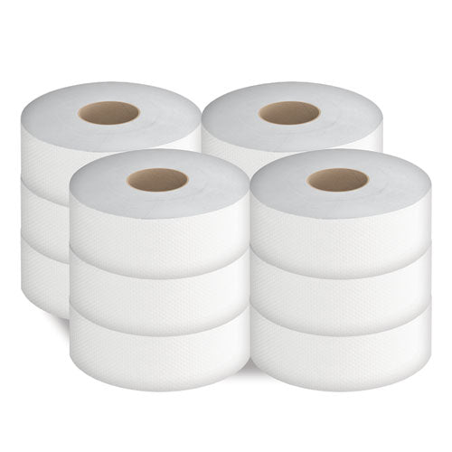 Image of Cascades PRO Select Jumbo Bath Tissue, Septic Safe, 2-Ply, White, 3.3" x 750 ft, 12/Carton