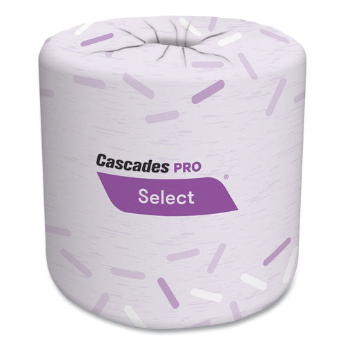 Image of Cascades PRO Select Standard Bath Tissue, 2-Ply, White, 500 Sheets/Roll, 80 Rolls/Carton