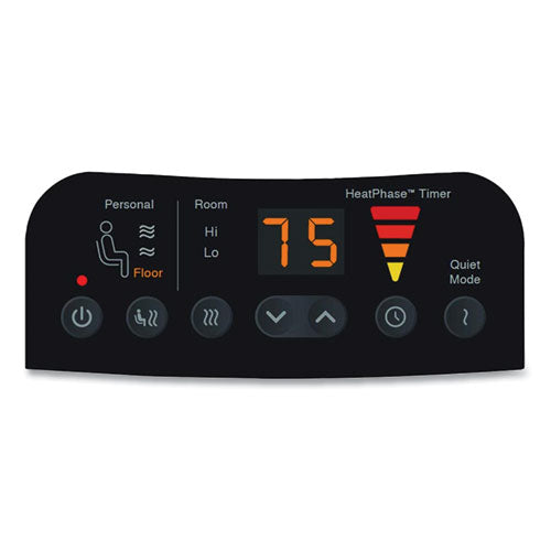 Image of Honeywell Heat Genius Ceramic Portable Heater, 1,575 W, 5.6 x 10.2 x 17.3, Black