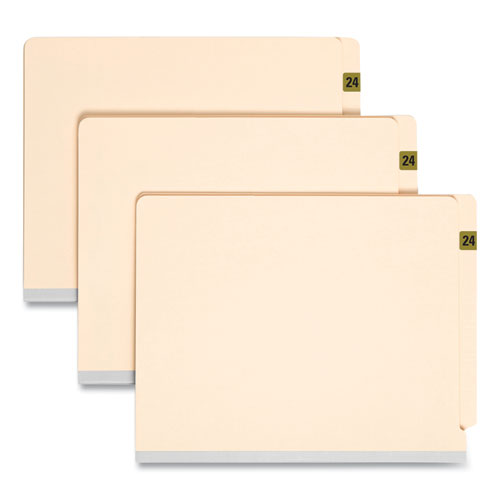 Image of Smead Yearly End Tab File Folder Labels, 2024, Gold, 500/Roll