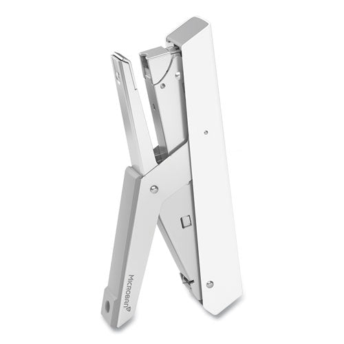 Image of Fellowes® LX890 Handheld Plier Stapler with Antimicrobial Protection, 40-Sheet Capacity, 0.25"/0.31" Staples, White