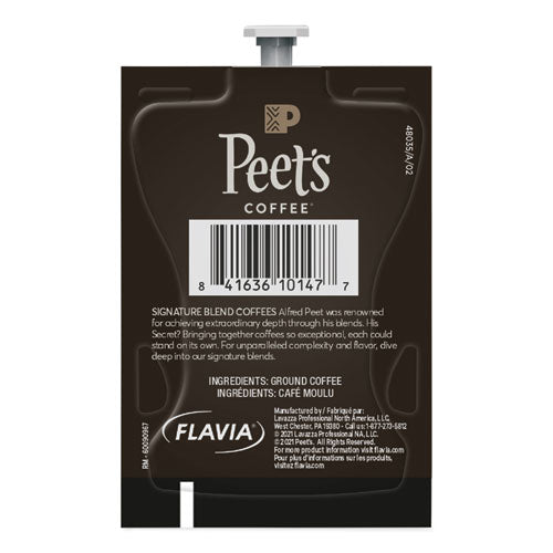 Image of Peet's Coffee & Tea® FLAVIA Ground Coffee Freshpacks, Cafe Domingo Blend, 76/Carton