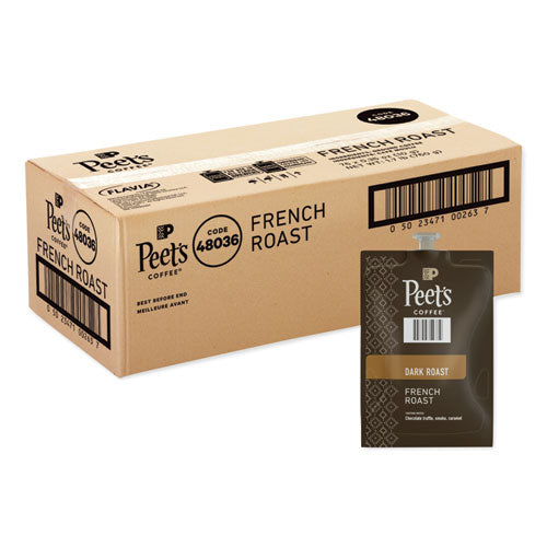 Image of Peet's Coffee & Tea® FLAVIA Ground Coffee Freshpacks, French Roast, 76/Carton