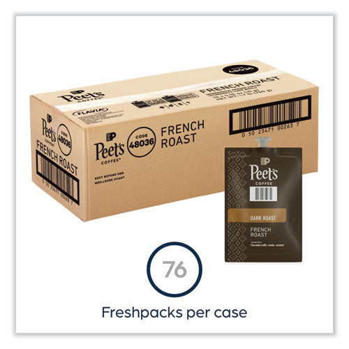 Image of Peet's Coffee & Tea® FLAVIA Ground Coffee Freshpacks, French Roast, 76/Carton