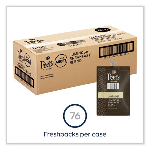 Image of Peet's Coffee & Tea® FLAVIA Ground Coffee Freshpacks, Colombia Luminosa, 76/Carton