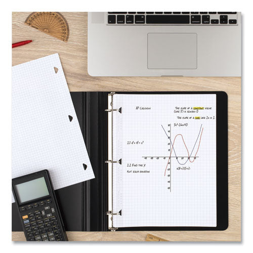 Image of Five Star® Reinforced Filler Paper Plus Study App, 3-Hole, 8.5 x 11, College Rule, 80/Pack