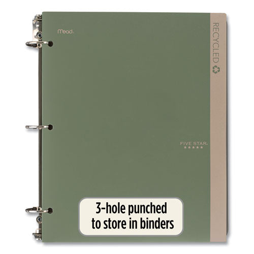 Image of Five Star® Recycled Plastic Two-Pocket Folder, 11" x 8.5", Randomly Assorted