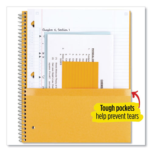 Image of Five Star® Wirebound Notebook, 1-Subject, Medium/College Rule, Assorted Cover Colors, (100) 11 x 8.5 Sheets, 3/Pack