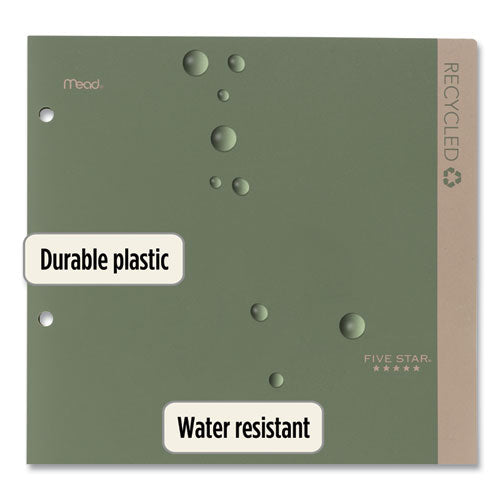 Image of Five Star® Recycled Plastic Two-Pocket Folder, 11" x 8.5", Randomly Assorted