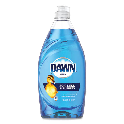Image of Dawn® Ultra Liquid Dish Detergent, Original Scent, 18 oz Pour Bottle, 10/Carton