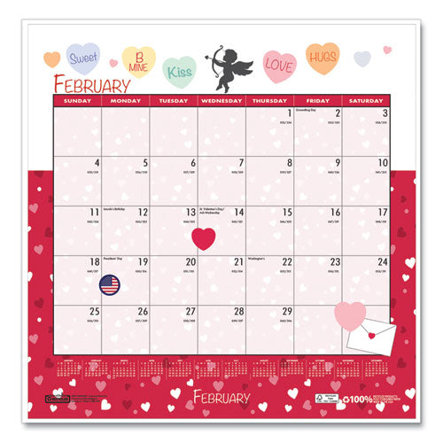Image of House of Doolittle Recycled Seasonal Wall Calendar, Illustrated Seasons Artwork, 12 x 12, 12-Month (Jan to Dec): 2025