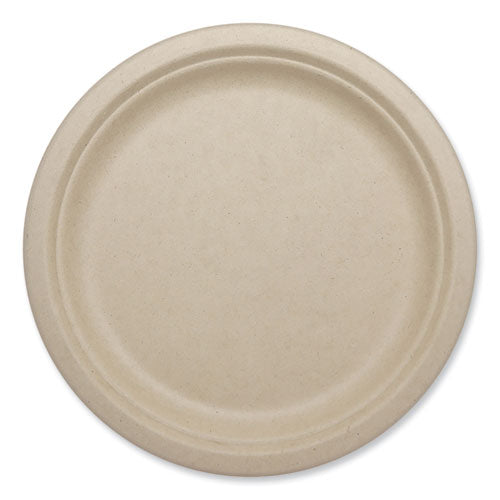 Image of World Centric® Fiber Plates, Paper, 10.1" dia, Natural, 800/Carton
