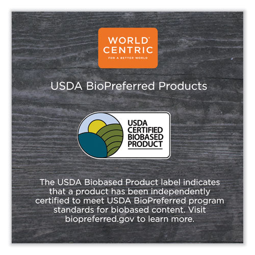 Image of World Centric® Fiber Cups, 4 oz, 2.9" Diameter x 2.1" h, Natural, Paper, 1,000/Carton