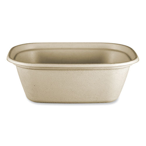 Image of World Centric® Fiber Containers, 48 oz, 8.7 x 6.5 x 3.1, Natural, Paper, 400/Carton