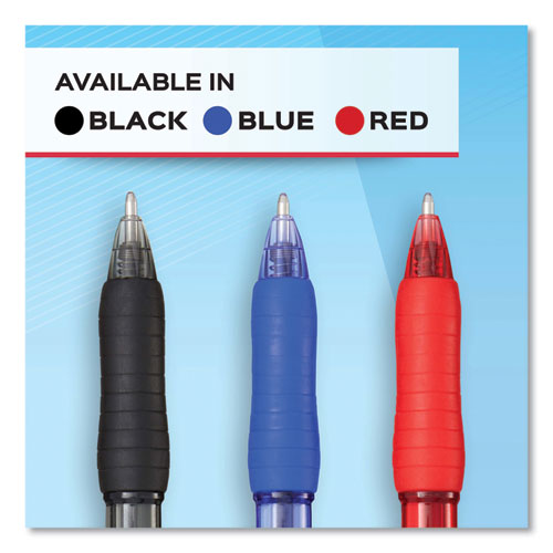 Image of Paper Mate® Profile Ballpoint Pen, Retractable, Medium 1 Mm, Red Ink, Translucent Red Barrel, Dozen
