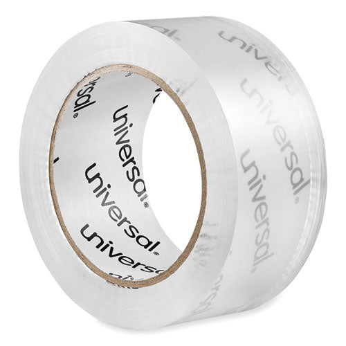 Image of Universal® Deluxe General-Purpose Acrylic Box Sealing Tape, 1.7 mil, 3" Core, 1.88" x 109 yds, Clear, 6/Pack