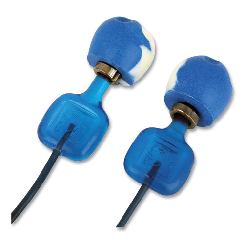 Image of Howard Leight® by Honeywell TrustFit Trak Detectable Reusable Corded Foam Earplugs, One Size Fits Most, 29 dB NRR, Blue, 1,000/Carton