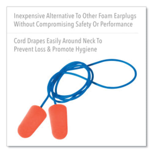 Image of Howard Leight® by Honeywell X-TREME Corded Disposable Earplugs, Corded, One Size Fits Most, 32 dB, Orange, 1,000/Carton