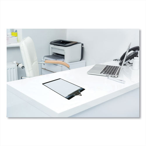 Image of Saunders Aluminum Clipboard, 1" Clip Capacity, Holds 8.5 x 11 Sheets, Black