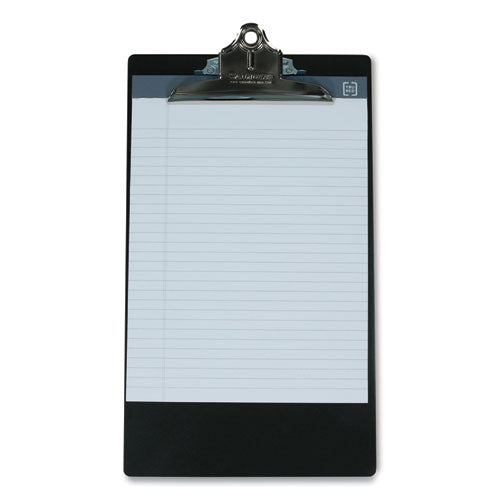 Image of Saunders Aluminum Clipboard, 1" Clip Capacity, Holds 8.5 x 14 Sheets, Black