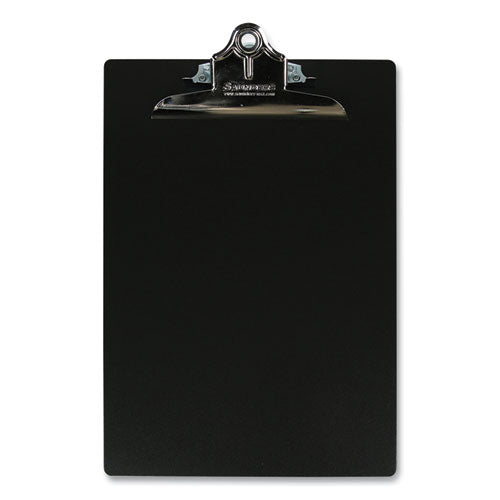 Image of Saunders Aluminum Clipboard, 1" Clip Capacity, Holds 8.5 x 11 Sheets, Black