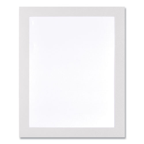 Image of deflecto® Self Adhesive Sign Holders, 8.5 x 11 Insert, Clear with White Border, 2/Pack