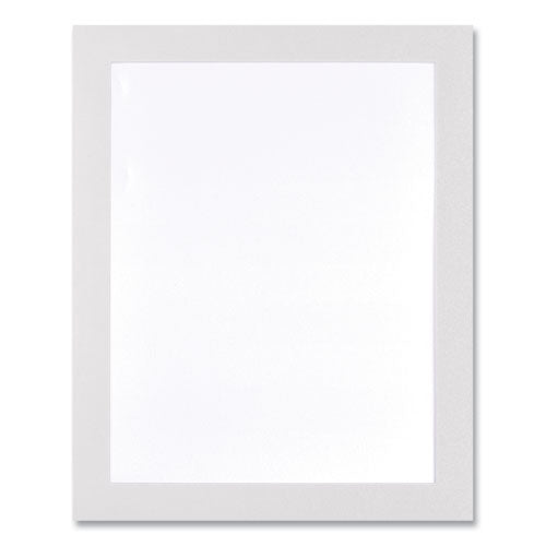 Image of deflecto® Self Adhesive Sign Holders, 11 x 17, Clear with White Border, 2/Pack