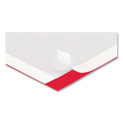 Image of deflecto® Self Adhesive Sign Holders, 11 x 17 Insert, Clear with Red Border, 2/Pack