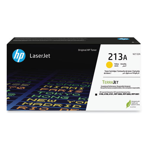 Image of HP HP 213A (W2132A) Yellow Original LaserJet Toner Cartridge