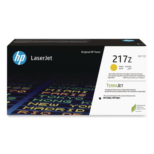 Image of HP HP 217Z (W2172Z) Ultra High-Yield Yellow Original LaserJet Toner Cartridge