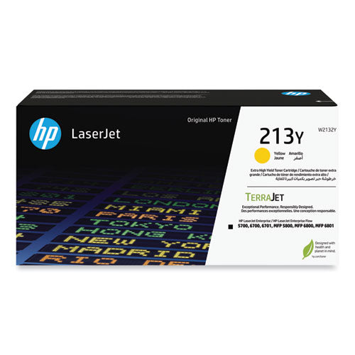 Image of HP HP 213Y (W2132Y) Extra High-Yield Yellow Original LaserJet Toner Cartridge