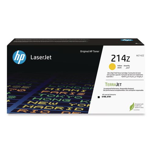 Image of HP HP 214Z (W2142Z) Ultra High-Yield Yellow Original LaserJet Toner Cartridge