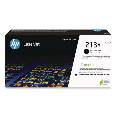 Image of HP HP 213A, (W2130A) Black Original LaserJet Toner Cartridge