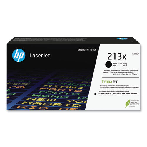 Image of HP HP 213X (W2130X) High-Yield Black Original LaserJet Toner Cartridge