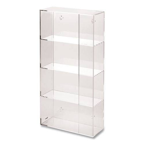 Image of Kantek Quad Glove Dispenser, 10.5 x 4 x 21.25, Clear