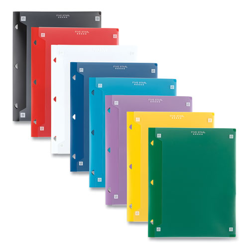 Image of Five Star® Two-Pocket Portfolio Clear View, 11" x 8.5", Randomly Assorted