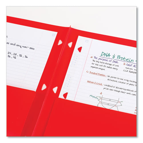 Image of Five Star® Two-Pocket Portfolio Clear View, 11" x 8.5", Randomly Assorted