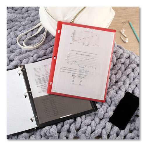 Image of Five Star® Two-Pocket Portfolio Clear View, 11" x 8.5", Randomly Assorted
