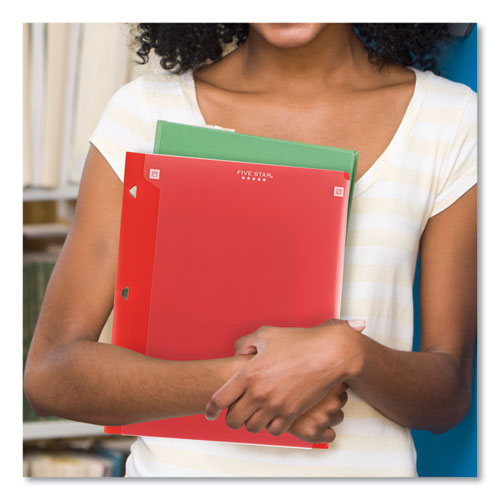 Image of Five Star® Two-Pocket Portfolio Clear View, 11" x 8.5", Randomly Assorted