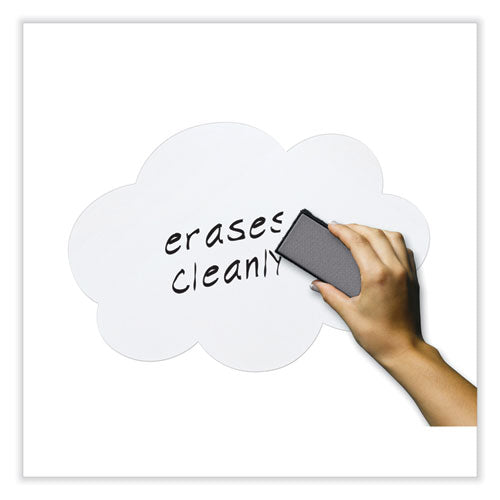 Image of Pacon® Self Stick Dry Erase Clouds, Laminated Foam Surface, 7" x 10", White, 10/Pack
