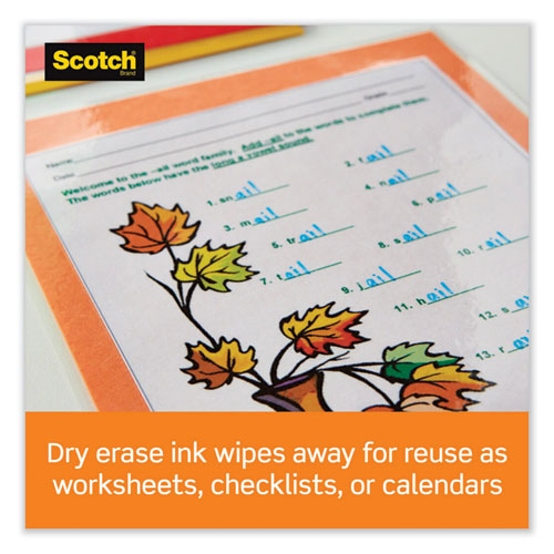 Image of Scotch Laminating Pouches, 3 mil, 8.9 x 11.4, Clear, 20/Pack