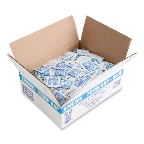 Image of Kari-Out® Fresh Nap Moist Towelettes, Individually Wrapped, 7 x 5, Citrus Scent, 1,000/Carton