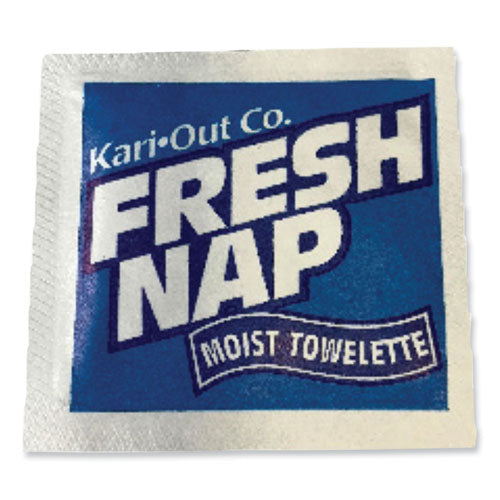 Image of Kari-Out® Fresh Nap Moist Towelettes, Individually Wrapped, 7 x 5, Citrus Scent, 1,000/Carton