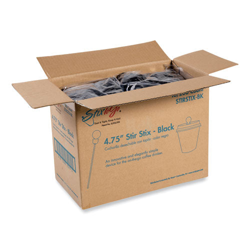 Image of AmerCareRoyal® Beverage Plugs, 4.75", Black 2,000/Carton