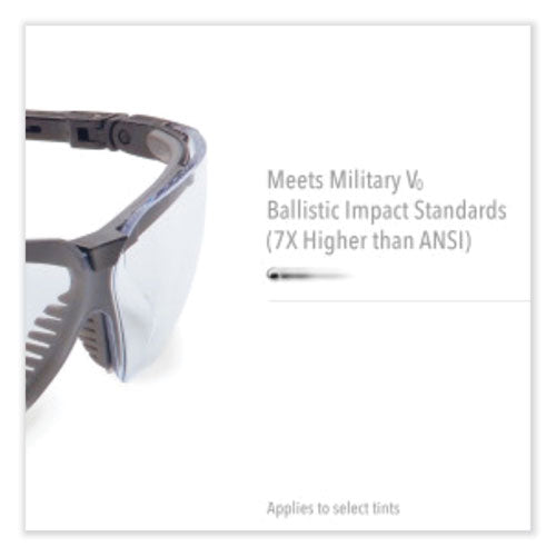 Image of Honeywell Uvex Genesis Safety Eyewear, Black Nylon Frame, Clear Polycarbonate Lens