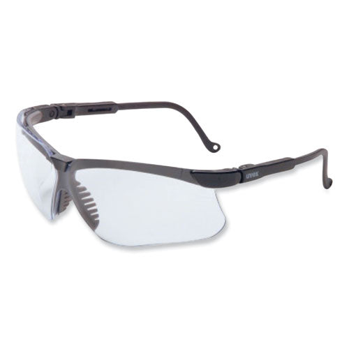 Image of Honeywell Uvex Genesis Safety Eyewear, Black Nylon Frame, Clear Polycarbonate Lens