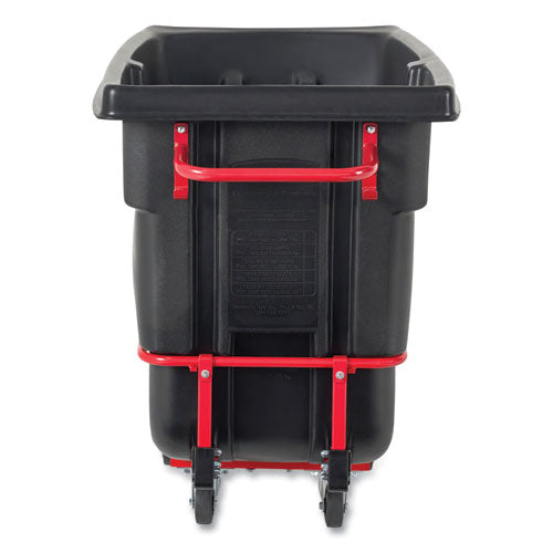 Image of Rubbermaid® Commercial 1 cu yd BRUTE Rotomolded Tilt Truck, 1,250 lb Capacity, Black