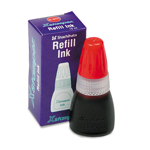 Image of Xstamper® Refill Ink for Xstamper Stamps, 10 mL Bottle, Red